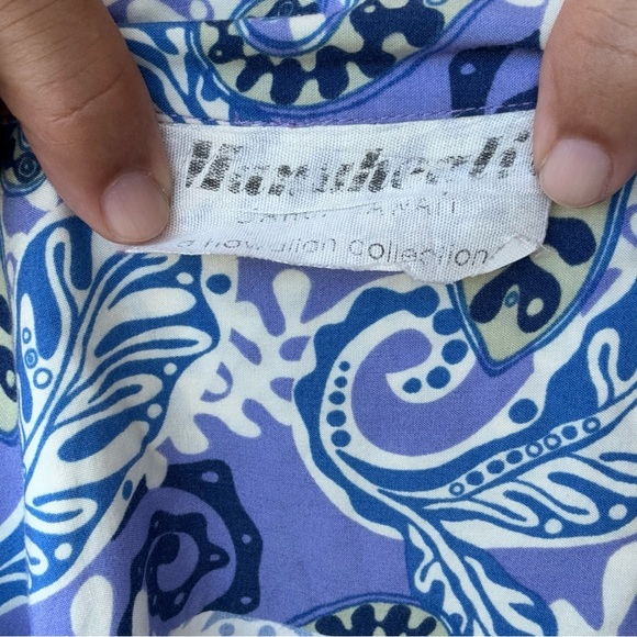 Vintage Manuhealii white tag Pullover Men’s shirt rayon 2XL paisley print - Picture 5 of 6